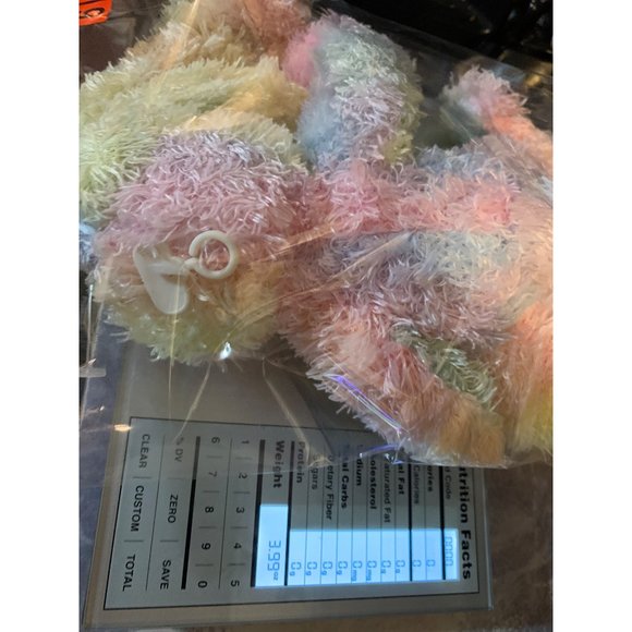 Dan Dee Collectables Choice Tie Die Bunny Pastels Pink Nose and Bow Yellow Posea - Picture 11 of 11